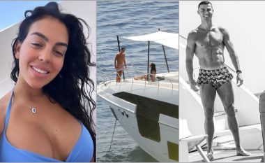 Ronaldo tregon fizikun muskuloz, Georgina mahnitëse me bikini – gjatë pushimeve në jahtin milionësh në Majorka, ku shkuan me aeroplan privat