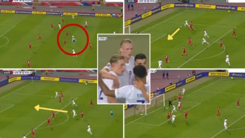 Haaland tregoi ritëm të çmendur dhe dhe instiktin ‘sulmues vrasës’ me golin kundër Serbisë