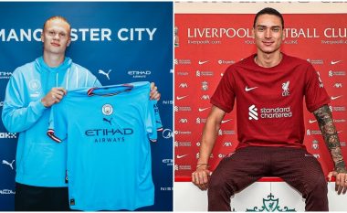 Manchester City dhe Liverpool kanë rritur hendekun me klubet e tjera angleze pasi nënshkruan me Haaland dhe Darwin Nunez
