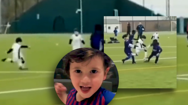 Si babai, ashtu edhe i biri – djali i Leo Messit driblon të gjithë bashkëlojtarët e tij dhe shënon gol brilant