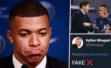 “Gënjeshtër” – Mbappe hedh poshtë pretendimet se dëshiron që Neymar, Pochettino dhe 12 të tjerë të largohen nga PSG