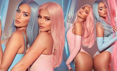 Kylie Jenner paralajmëron bashkëpunimin në produkte të kozmetikës me mikeshën e ngushtë, Anastasia Karanikolaou – dyshja sjellin fotosesion provokuese