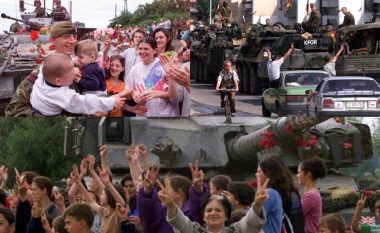 Çlirimi i Kosovës para 23 viteve, pritja e paqeruajtësve nga qytetarët përmes fotografive