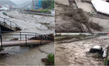 Përmbytje në provincën Kastamonu të Turqisë – shemben dy ura, rrezikohen disa zona të banuara