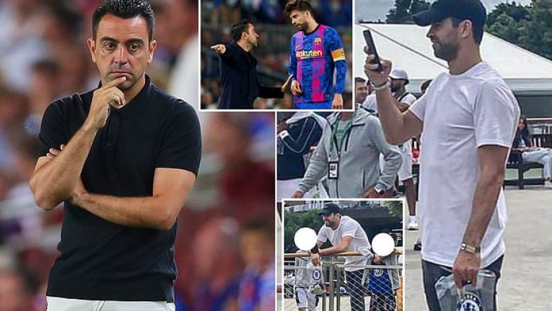 Pique fotografohet me fëmijët e tij brenda hapësirave të Chelseat – por Barcelona e ka të vështirë ta largojë spanjollin