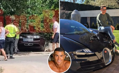 Bugati Veyron milionësh i Ronaldos bëhet copë-copë: Aksident i rëndë i makinës së yllit portugez