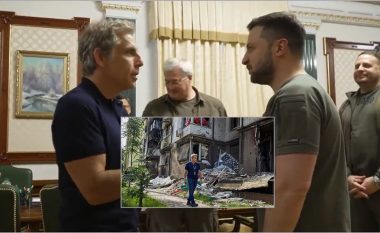 Ben Stiller vizitoi Ukrainën dhe takoi disa familje që ikën nga lufta