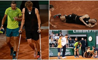 Të bërtitura dhe dhimbje – momenti kur Zverev pasoi lëndim të rëndë në gjysmëfinale ndaj Nadal