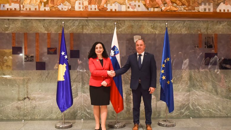 Osmani takoi zv.kryetarin e Parlamentit dhe kryetarin e Këshillit Kombëtar të Sllovenisë, përmend anëtarësimin e Kosovës në organizata ndërkombëtare