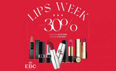 EBC Cosmetics feston ditën ndërkombëtare të buzëkuqit me zbritjen “Lips Week”