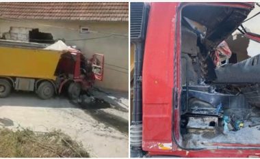 Vdes shoferi i kamionit pas aksidentit në fshatin Pogragjë të Gjilanit