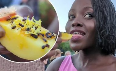 Fansat të tronditur pasi aktorja Lupita Nyong’o shfaqet duke ngrënë insekte në një gala mbrëmje
