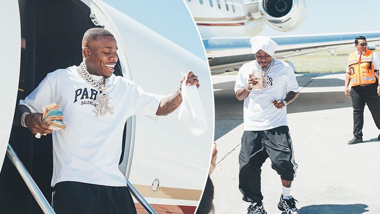 DaBaby arrin në Kosovë, shfaqet me shumë të madhe parash në duar gjatë aterimit në Aeroportin e Prishtinës