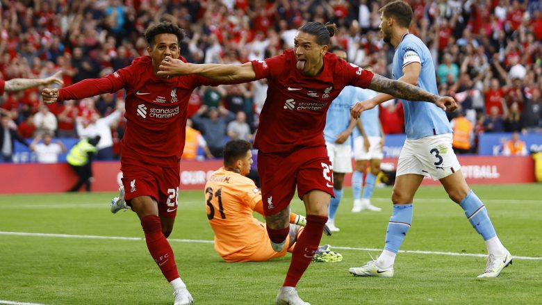 Liverpooli mposht Man Cityn në finalen e Community Shield, Nunez gjen golin me Reds