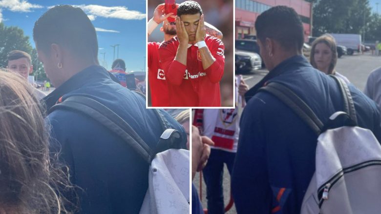 Cristiano Ronaldo u largua pa u mbyllur ndeshja nga Old Trafford –  kjo ka bërë që fansat e Manchester United ta kritikojnë për mosrespekt