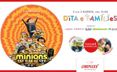 Super-filmi i animuar Minions 2 arrin në Cineplexx Prishtinë dhe Prizren këtë vikend me shumë shpërblime dhe aktivitete!