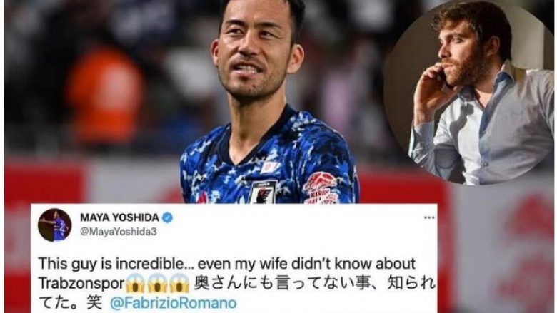 Gazetari specialist për transferimet e lojtarëve, Fabrizio Romano, e ka befasuar futbollistin japonez me informacione: As gruaja ime nuk e dinte për këtë ofertë