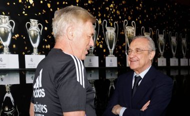 Carlo Ancelotti dhe Real Madridi po ushtrojnë presion mbi skuadrën për titullin e 15-të të Ligës së Kampionëve