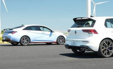 VW Golf R MK8 vs 2022 Hyundai Elantra N – shikoni videon dhe na tregoni cilin do të blinit ju?
