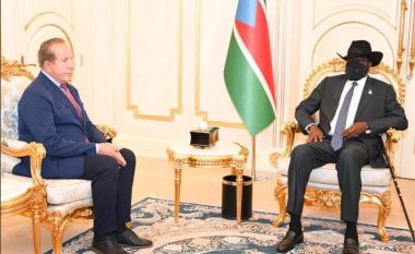 Pacolli pritet në takim nga presidenti i Sudanit të Jugut