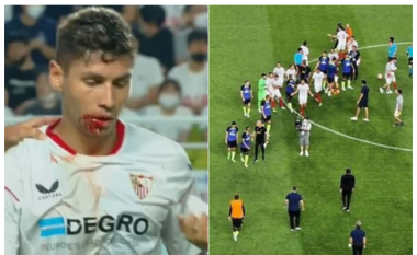 Ndeshja miqësore që nuk ishte e tillë në disa momente: Gjak, përplasje dhe një gol magjik i Ivan Rakiticit në barazimin mes Tottenhamit dhe Sevillas
