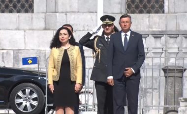 Osmani nis vizitën zyrtare në Slloveni, pritet me nderime shtetërore nga presidenti Pahor