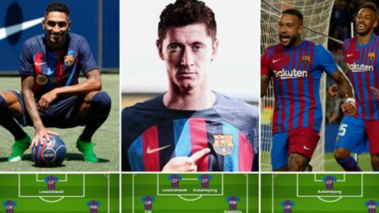 Pesë formacionet se si sulmi i Barcelonës mund të duket në edicionin 2022/23 – shumë opsione për Xavin
