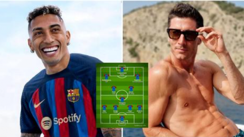 Ekipi i Barcelonës duket i frikshëm: Si mund të luajnë katalunasit me Lewandowskin, Raphinhan dhe transferimet e tjera