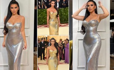 Elita Rudi inspirohet nga Kim – shfaqet me fustan dhe dukje të ngjashme sikurse të Kardashian në “Met Gala 2018”