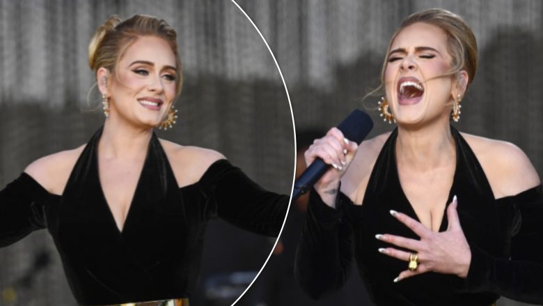 Adele përlotet në rikthimin e saj të parë në skenë pas pesë vitesh