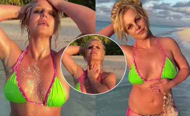Britney Spears tregon barkun e tonifikuar dhe fizikun në bikini teksa shijon muajin e mjaltit me bashkëshortin Sam Asghari