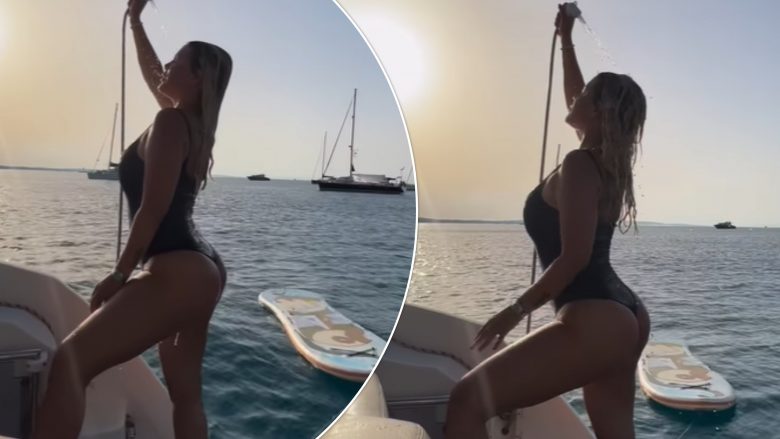 Wanda Nara publikon video provokuese teksa freskohet në jahtin luksoz nga pushimet në Ibiza