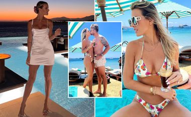 Afërdita Dreshaj publikon fotografi provokuese në bikini nga pushimet me bashkëshortin në Mykonos