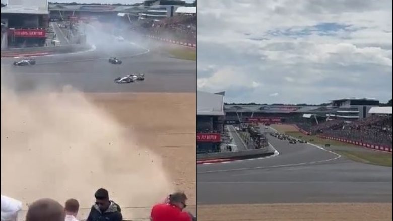Skena të frikshme nga aksidenti për Çmimin e Madh të Britanisë në Formula 1 – tifozët detyrohen t’i lëshojnë ulëset