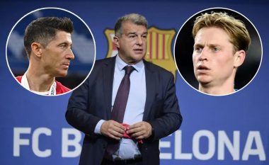 Presidenti i Barcelonës, Laporta flet për Lewandowskin dhe De Jongun