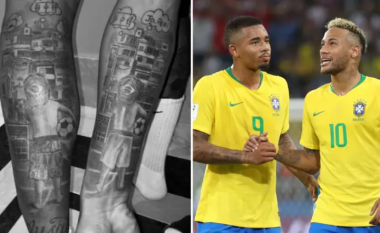 Historia rrëqethëse që fshihet mbrapa tatuazhit të Neymarit dhe Gabriel Jesusit