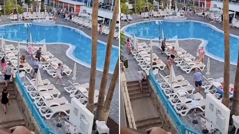 Pushuesit vrapojnë në mëngjes për të zënë shezllonet ‘më të mirë’ – pamje nga një hotel i Tenerife