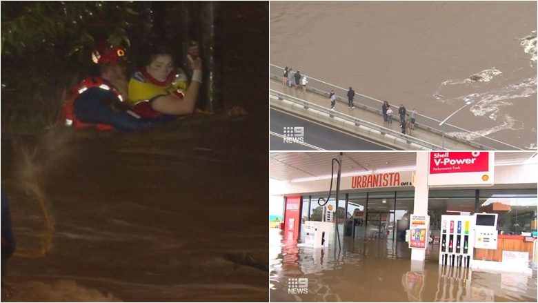 “Kjo është një emergjencë kërcënuese për jetën”: Detaje dhe pamje të tjera të përmbytjeve në periferitë e Sidneit