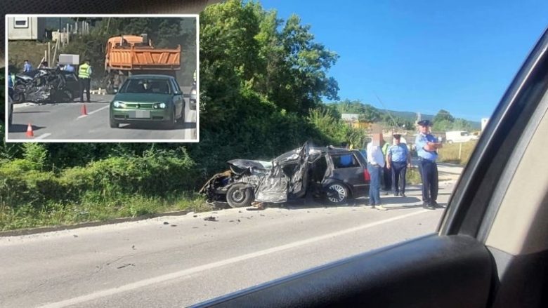 Një i vdekur e dy të lënduar në një aksident në rrugën Zhur-Prizren