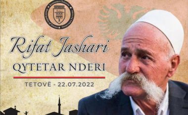 Rifat Jashari do të shpallet “Qytetar nderi” nga Komuna e Tetovës