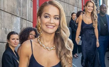 Rita Ora një damë e vërtetë në Javën e Modës në Paris