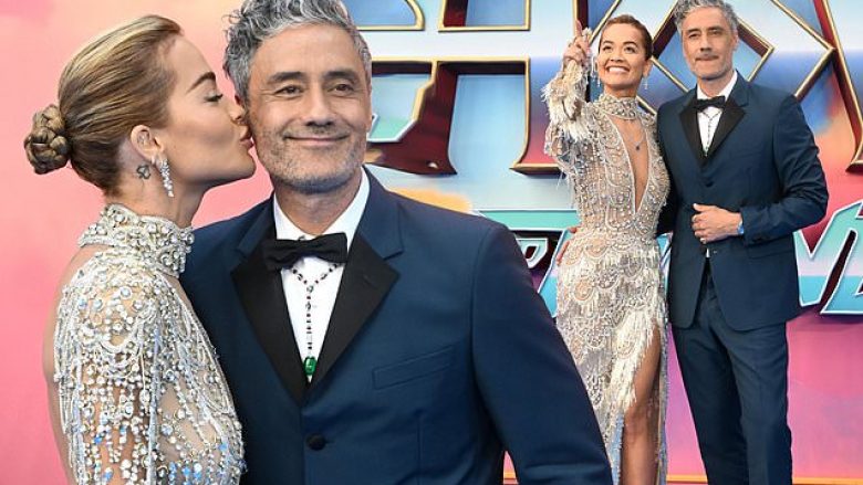 Rita Ora duket magjepsëse në premierën e filmit të të fejuarit të saj, “Thor: Love and Thunder”