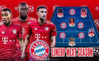 Sa i frikshëm mund të jetë Bayerni me këtë formacion dhe me transferimet që kanë realizuar: Bavarezët për tripletë?