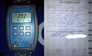 ​Policia e Kosovës dënoi shoferin që ngiste automjetin 202 km/h