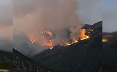 Prej tre ditësh Mali i Çikës në flakë, zjarrfikësit nuk mund të ndërhyjnë
