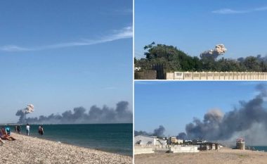Shpërthime të fuqishme dëgjohen në afërsi të bazës ushtarake të rusëve në Krime