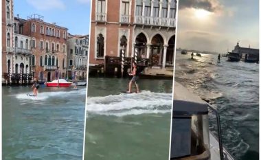 Dy të rinjtë bëjnë sërf në Venedik – pamjet bëhen virale në rrjetet sociale