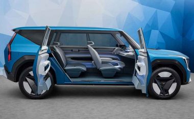 Kia EV9 SUV 2023 elektrik kapet nga kamerat pa kamuflazh të ‘rëndë’