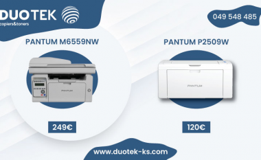 Epoka e re e printerëve tani edhe në Kosovë – printerët Pantum tani mund t’i gjeni tek Duotek