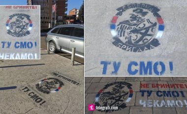 "Mos u brengosni, këtu jemi", grafite në gjuhën serbe në veri të Mitrovicës